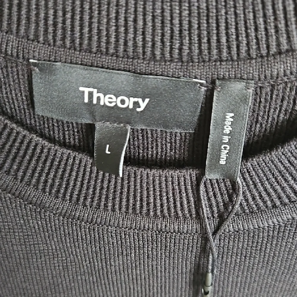 Theory Black Crewneck Sweater - Picture 2 of 9